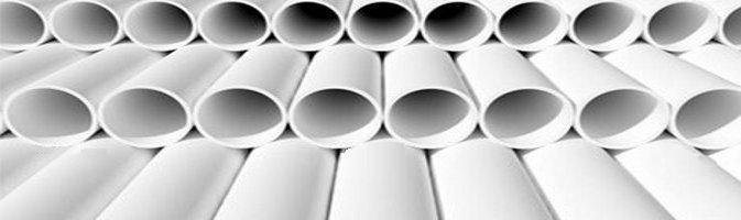 Tube blanc cylindrique